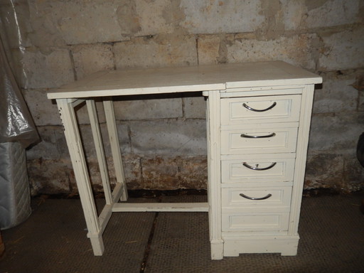 Vintage Desk In Wood