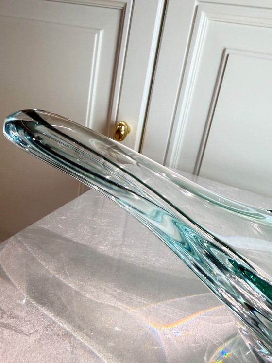 Val Saint Lambert – Large Crystal Freeform Bowl – 1950s – Signed – Val St Lambert (photo 5 of 12)