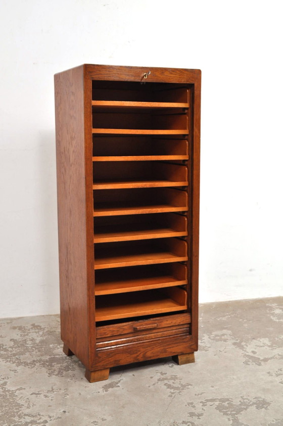 Image 1 of Armario Art Déco con puertas enrollables, década de 1930