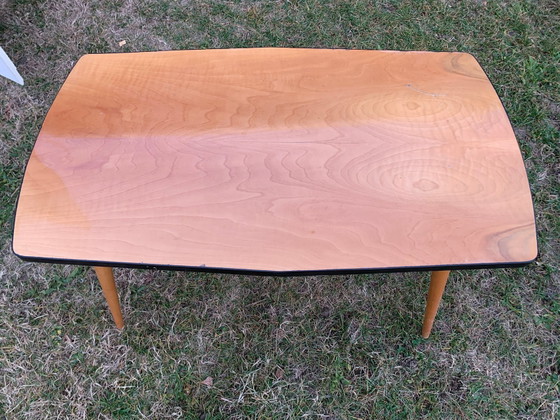 Beuken Salontafel, jaren 70 – Koffietafelboeken, Mid Century Modern (photo 2 of 2)