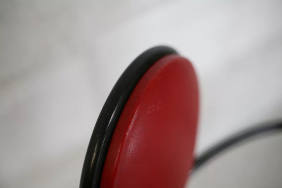 Image 1 of 3x Design Steel And Leather Armchairs