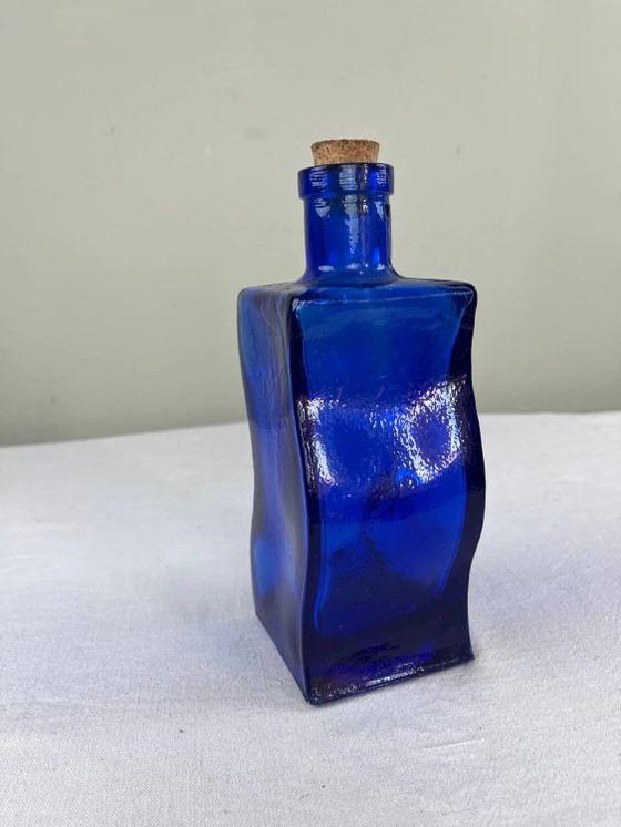 Kobaltblaue Flasche – Gläser & Karaffe, Crystal, Glass (photo 5 of 7)