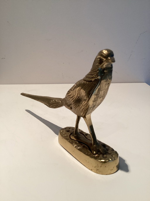 Vintage brass pheasant foot - Hollywood Regency/Mid-Century.