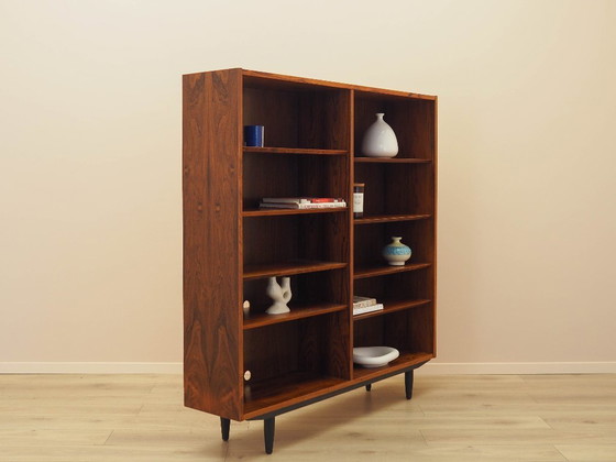 Image 1 of Boekenkast van palissanderhout, Deens ontwerp, jaren 70, vervaardigd door Hundevad.
