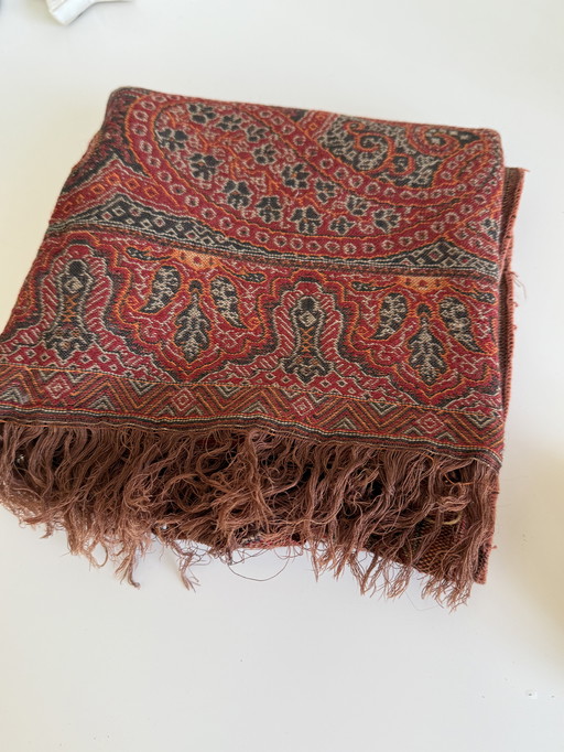 Vintage rood Paisley doek