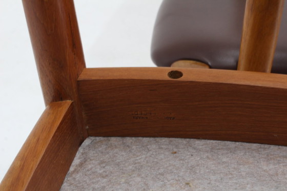 Image 1 of Sedie da pranzo vintage danesi della metà del secolo Niels Koefoed, set di 8