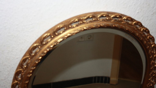 High-quality Pietermann wall mirror with gold leaf frame – 100 x 43 cm