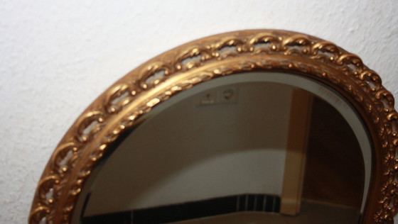 Image 1 of High-quality Pietermann wall mirror with gold leaf frame – 100 x 43 cm