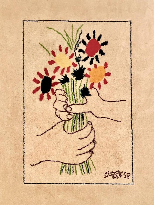 Bellissimo tappeto Desso vintage Pablo Picasso