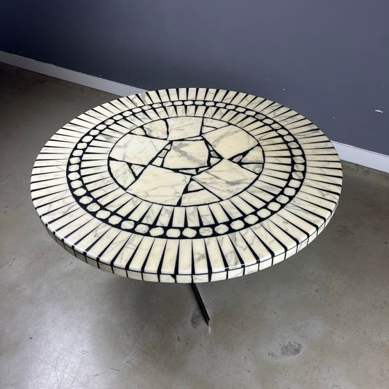 Image 1 of Table basse en marbre au design vintage par Heinz Lilienthal