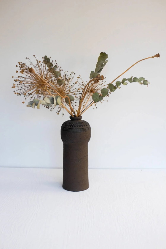 Image 1 of Modernist, earthenware ceramic vase by Inger Persson for Rörstrand, Sweden