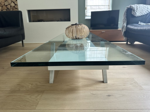 Designtisch Van Beek Modell B1 – salontafels, Aluminium, Glass