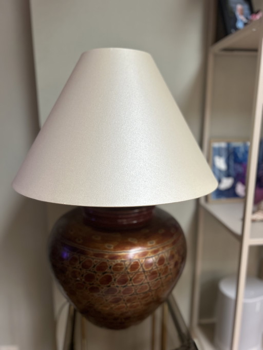 Vintage bamboo table lamp (1980s/1990s)