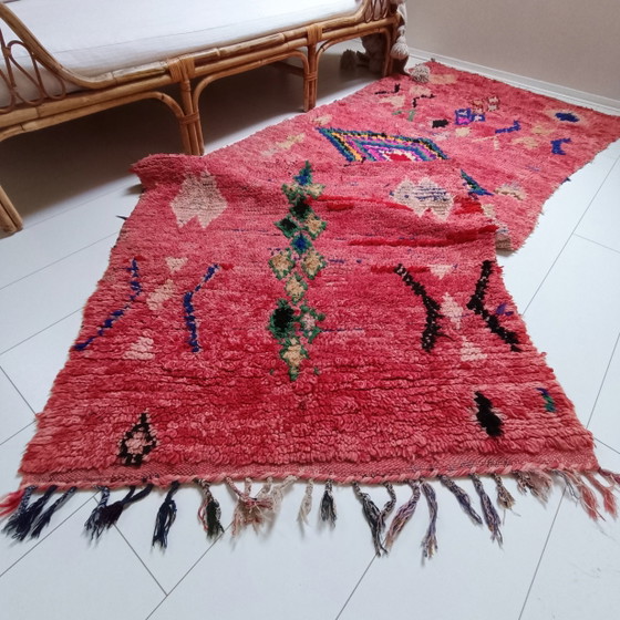 Runner Boujaad marocchino 290x103 cm – Lana vintage, rosa/fucsia multicolore – Tappeti, Wool (photo 5 of 10)