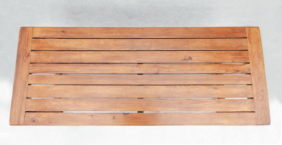 Französische Provenzalische Tisch & Bank Esszimmergarnitur für den Außenbereich – Holz (photo 3 of 13)
