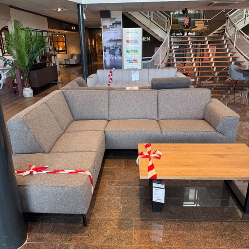Deverio - Grauer Stoff – INHOUSE, hoekbanken, Plastic, Textile