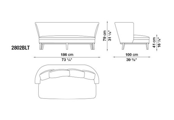 Image 1 of Maxalto Febo - 3 Places - Tissus - B&B Italia