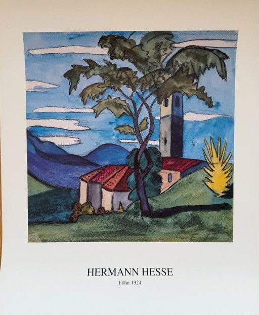 Hermann Hesse (1877–1962), Föhn, 1924, copyright Heiner Hesse, Arcegno 1993, Printed in Germany