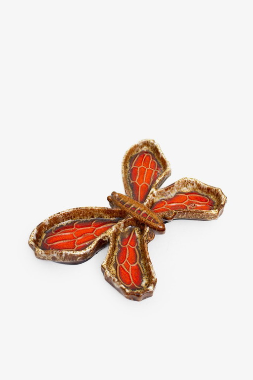 West Germany ceramic butterfly wall object