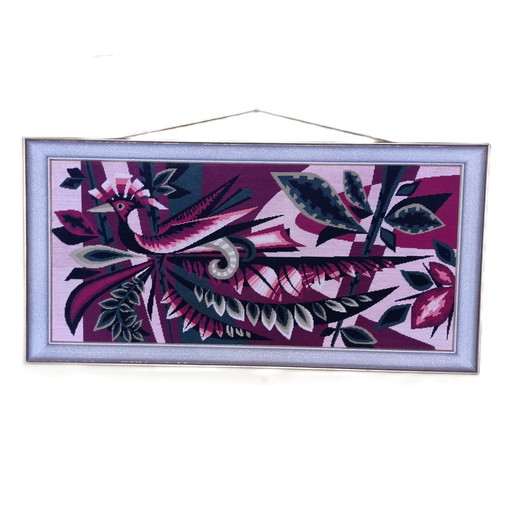 Vintage woven painting pheonix