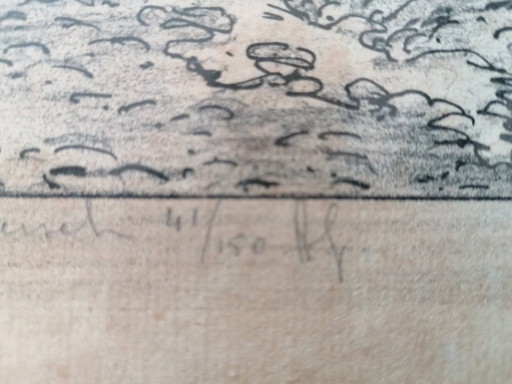 etching by Albert Goethals