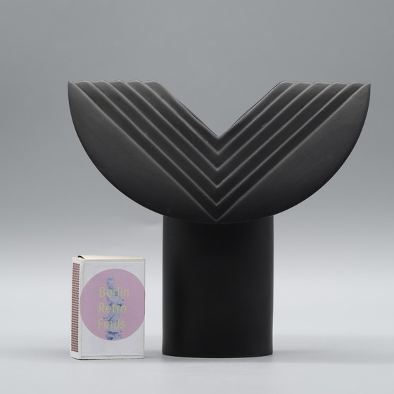 Image 1 of Rosenthal Studio Line Bisque Porzellan Vase Duo Ambrosio Pozzi TOTEM Minimalist