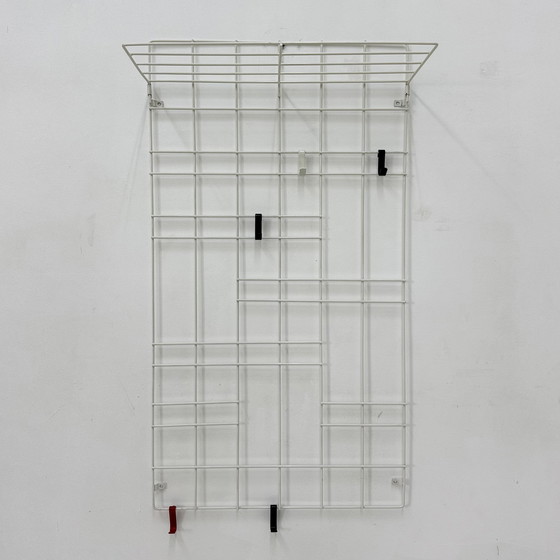 Image 1 of Porte-manteau mural vintage en fil métallique, 1960s