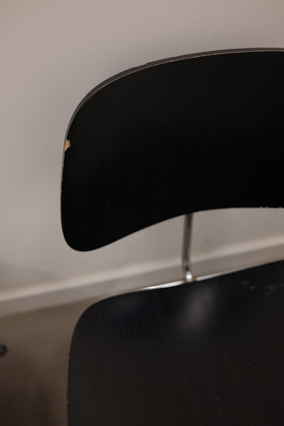 Image 1 of 4x Eames DCM Dining Stoelen Vitra Eetkamerstoelen