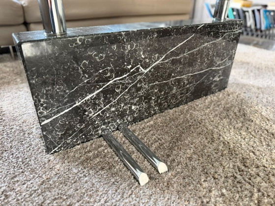 Rolf Benz Coffee table with glass tops and marble base, Black (photo 2 of 5)