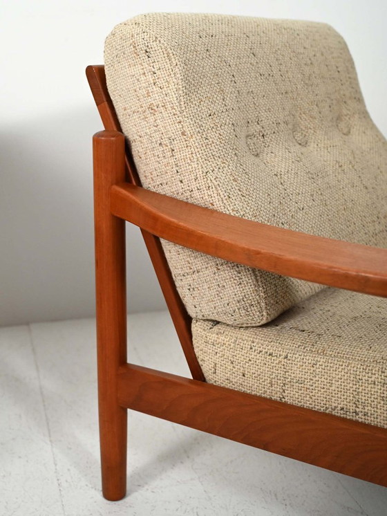 Image 1 of Pair of Danish 1950s teak armchairs