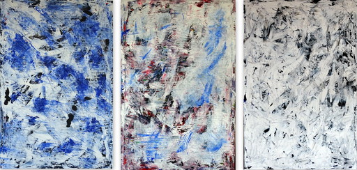 CB. Du bleu au noir (3 tableaux)