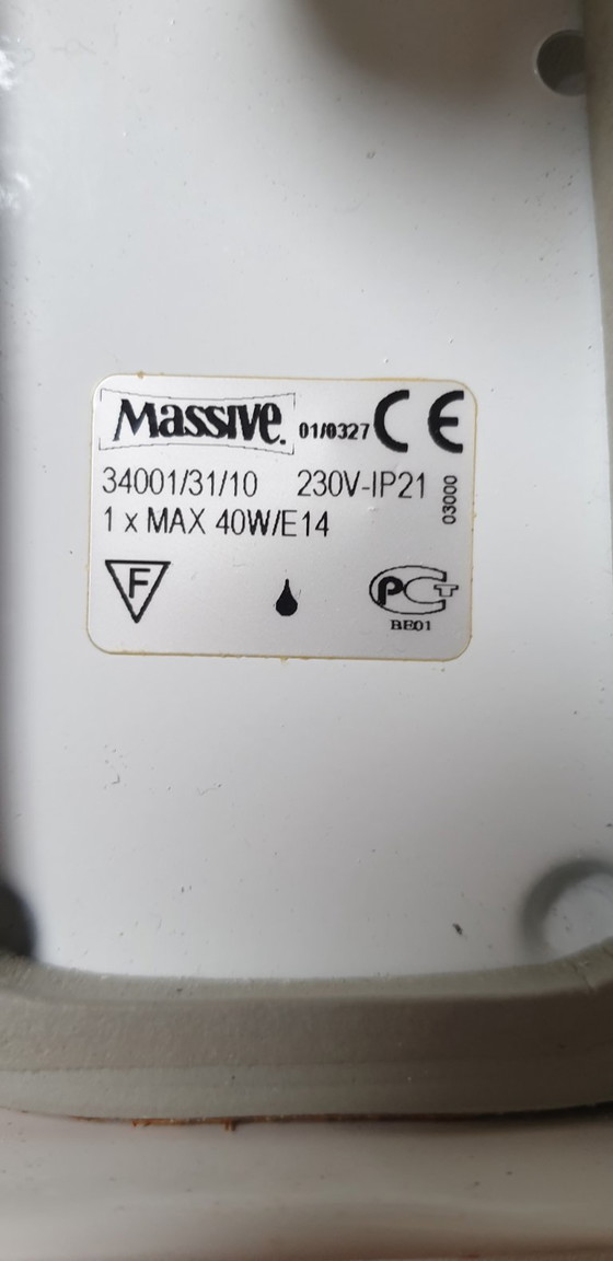 Image 1 of 2 vintage wandlampen Massive 01/0327