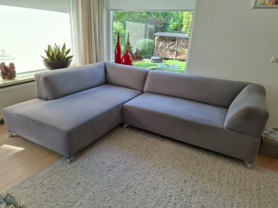 Canapé d'angle Leolux Faya Lobi Element, fauteuil 2 places avec accoudoir droit et pouf 2 places à gauche (photo 5 of 5)