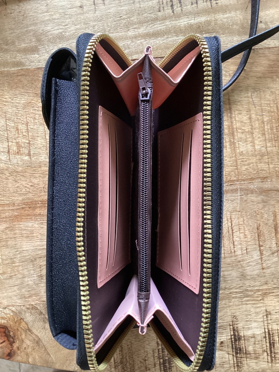 Image 1 of Unieke Handbeschilderde Tas/Portemonnee Pauwenveer ByJ&S🦚