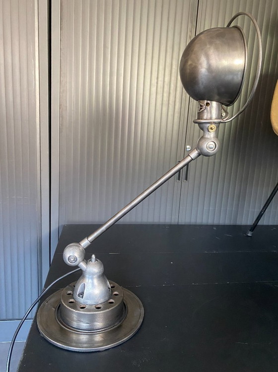 Image 1 of Jieldé 1-Arm Lamp with Graphite Patina, Industrial Vintage