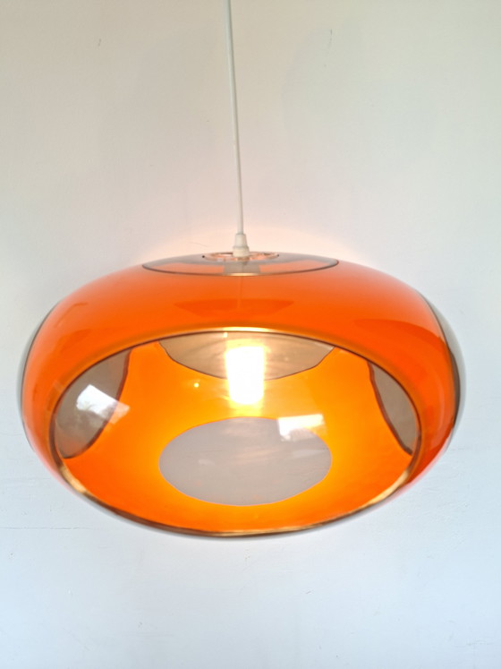 Image 1 of Massive Bug Eye Oranje vintage space age lamp