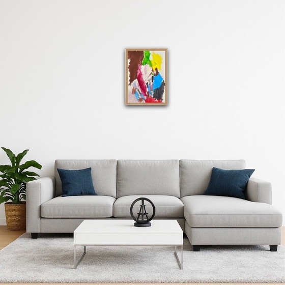 Image 1 of Gouache op natuurpapier. Formaat 30x40cm.