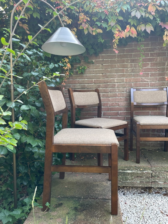Set di sedie da pranzo vintage stile Pastoe – Legno, Lana (photo 7 of 15)