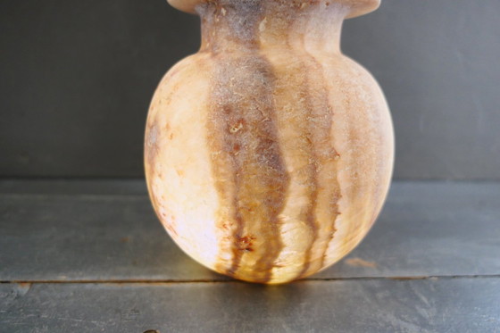 Image 1 of Antique Egyptian vase Alabaster natural tones