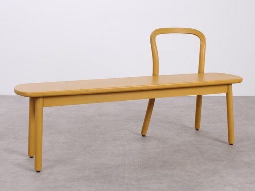 Banco de oficina DUM de haya amarillo miel