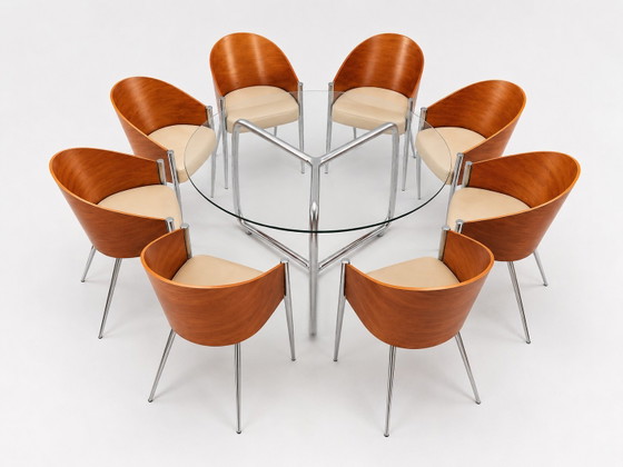 Set mit 8 seltenen „King Costes“-Stühlen von Philippe Starck für Driade Aleph (Frühe Auflage) (photo 3 of 7)
