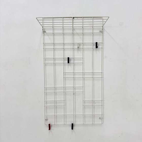 Image 1 of Porte-manteau mural vintage en fil métallique, 1960s