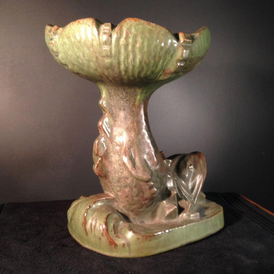 Art Deco Fisch-Obstschale aus Bouffioulx-Sandstein von Roger Guérin, 1925 – Geschirr (photo 10 of 13)