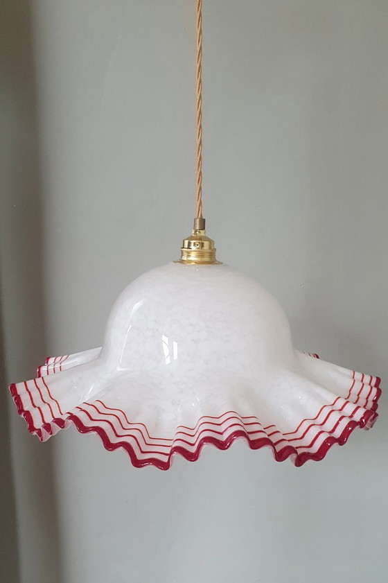 Image 1 of Grande paralume vintage in vetro di Murano - (presumibilmente) De Majo, Italia