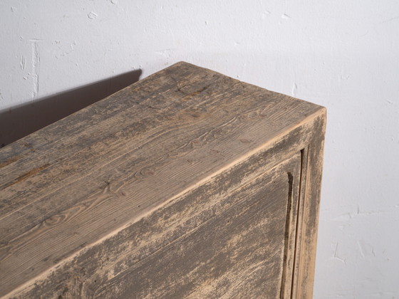 Antique sideboard in pine wood - China, circa 1950 – Sideboard cabinet, Iron (photo 13 of 40)
