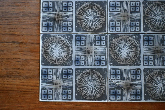 Image 1 of Deens Design Salontafel met Tegeltableau Knud L Nielsen 60’s