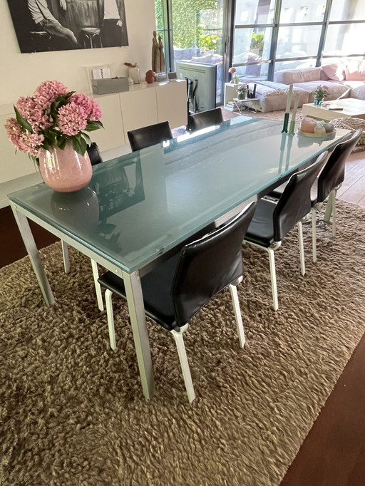 Extendable Glass Table