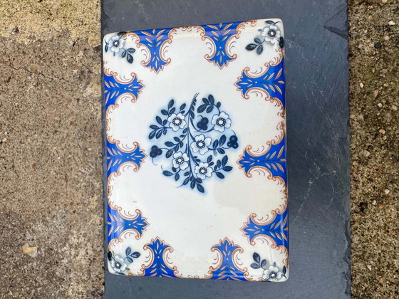 Porcelain jewelry box Florence 60s, Decorative Objects, Multi Color (photo 4 of 10)