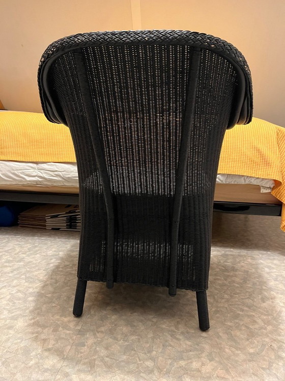 Image 1 of 1x loom fauteuil, Accente Original Loom - Made in Germany, origineel wit, nu antraciet gespoten