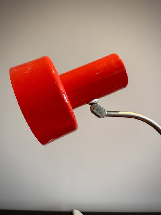 Image 1 of 2 Vintage Schreibtischlampen Rot Pop